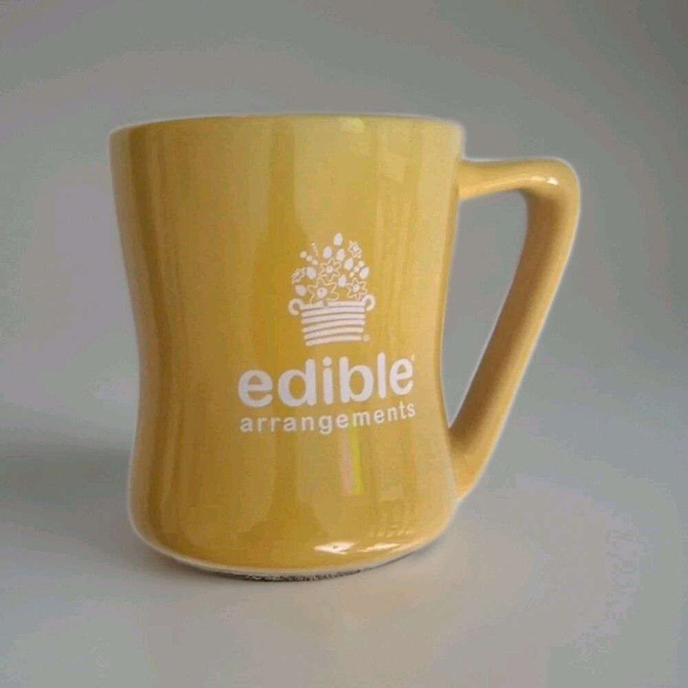 NWT Edible Arrangements Oversized Yellow Mug